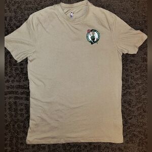 Jason Tatum Boston Celtics NBA Beige/Tan Large T-shirt with front and back hit